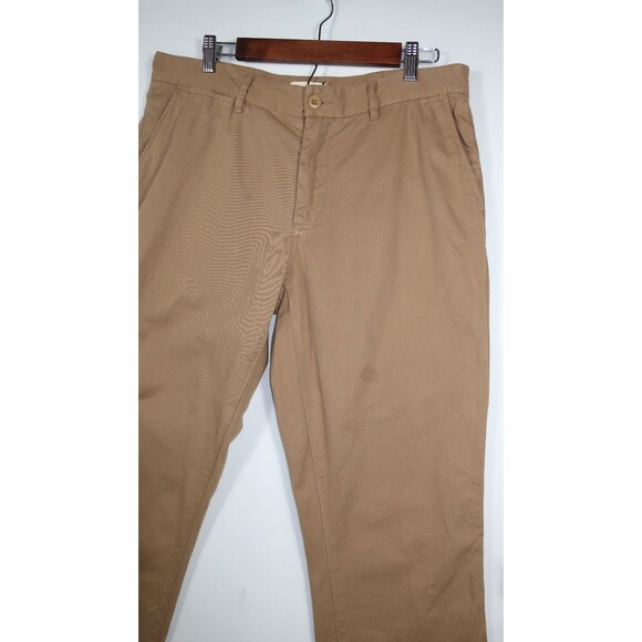 Taylor Stitch Khakis Pants Brown Tan Foundation Democratic Huckleberry 34 x 32 - Picture 2 of 9